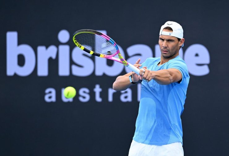 Rafael Nadal ya toca pista en Brisbane